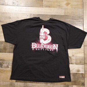 WWE‎ Authentic Wear Bludgeon Brothers T-Shirt Men’s 3XL Black Graphic Wrestling